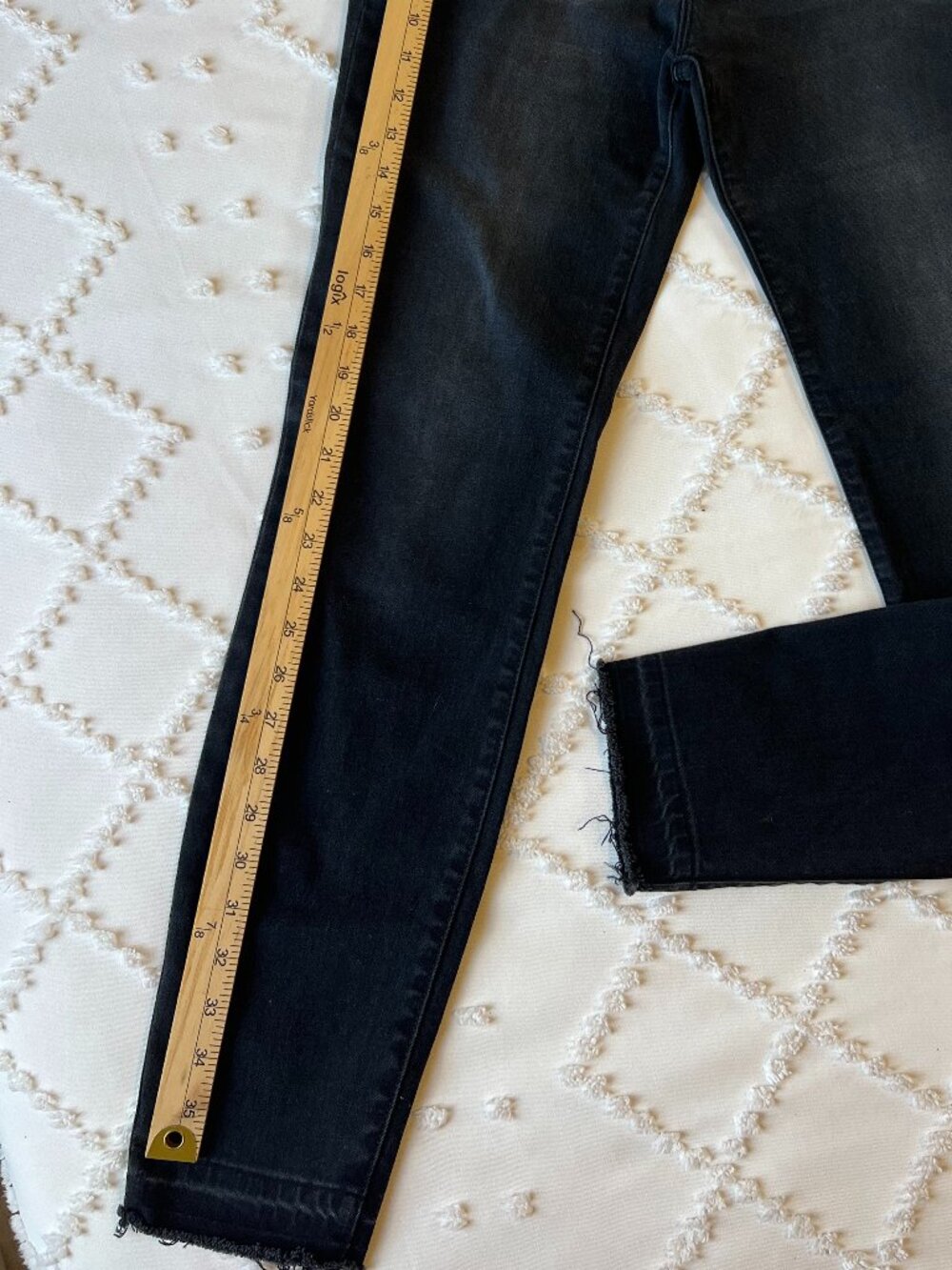 Y2K A/X Armani Exchange Black Skinny Jeans SIZE 29R - Picture 2 of 16